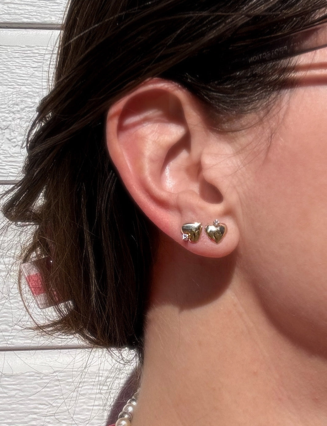 Golden Heart Studs