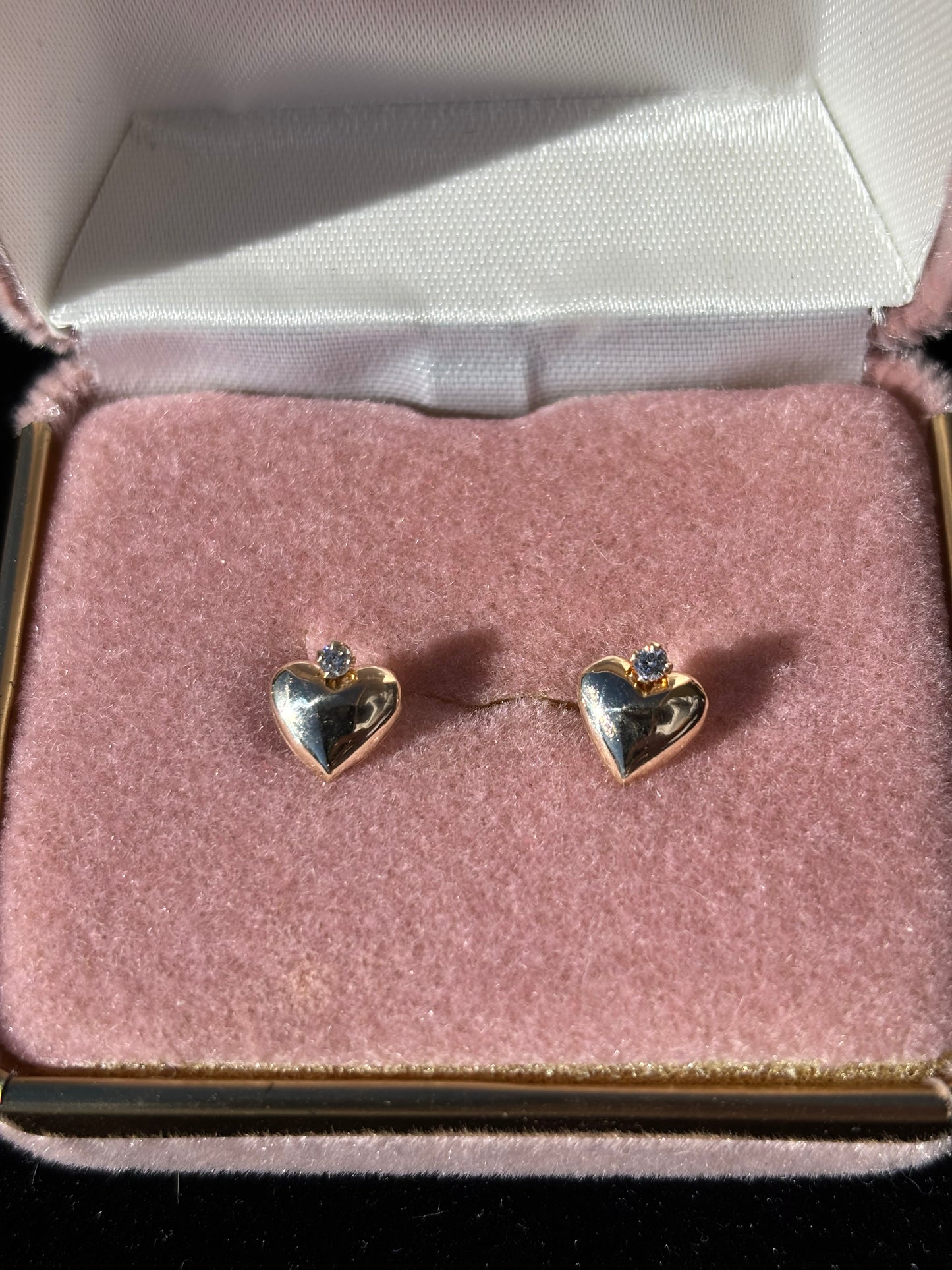 Golden Heart Studs