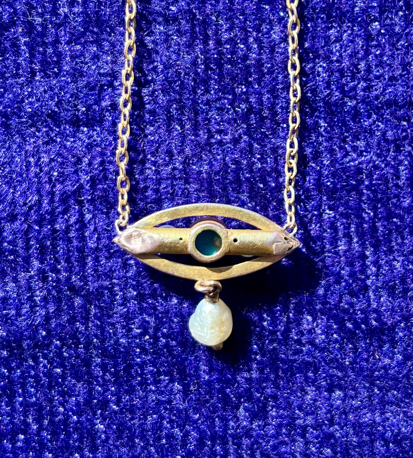 Pearl & Turquoise Evil Eye Talisman