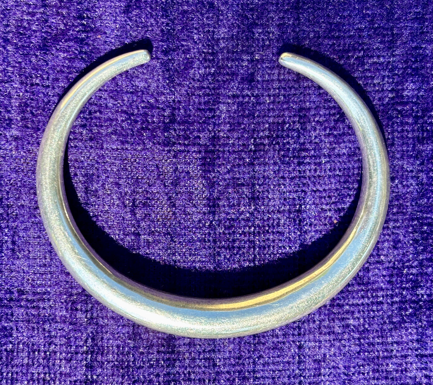 Crescent Moon Silver Cuff