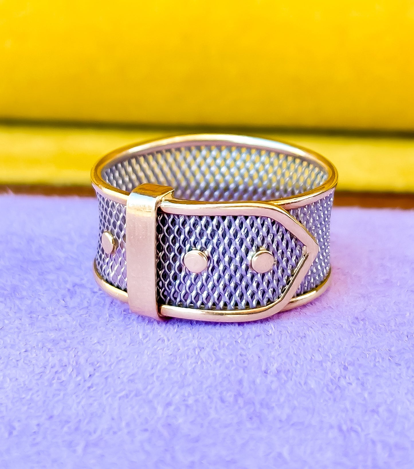 Platinum Buckle Ring