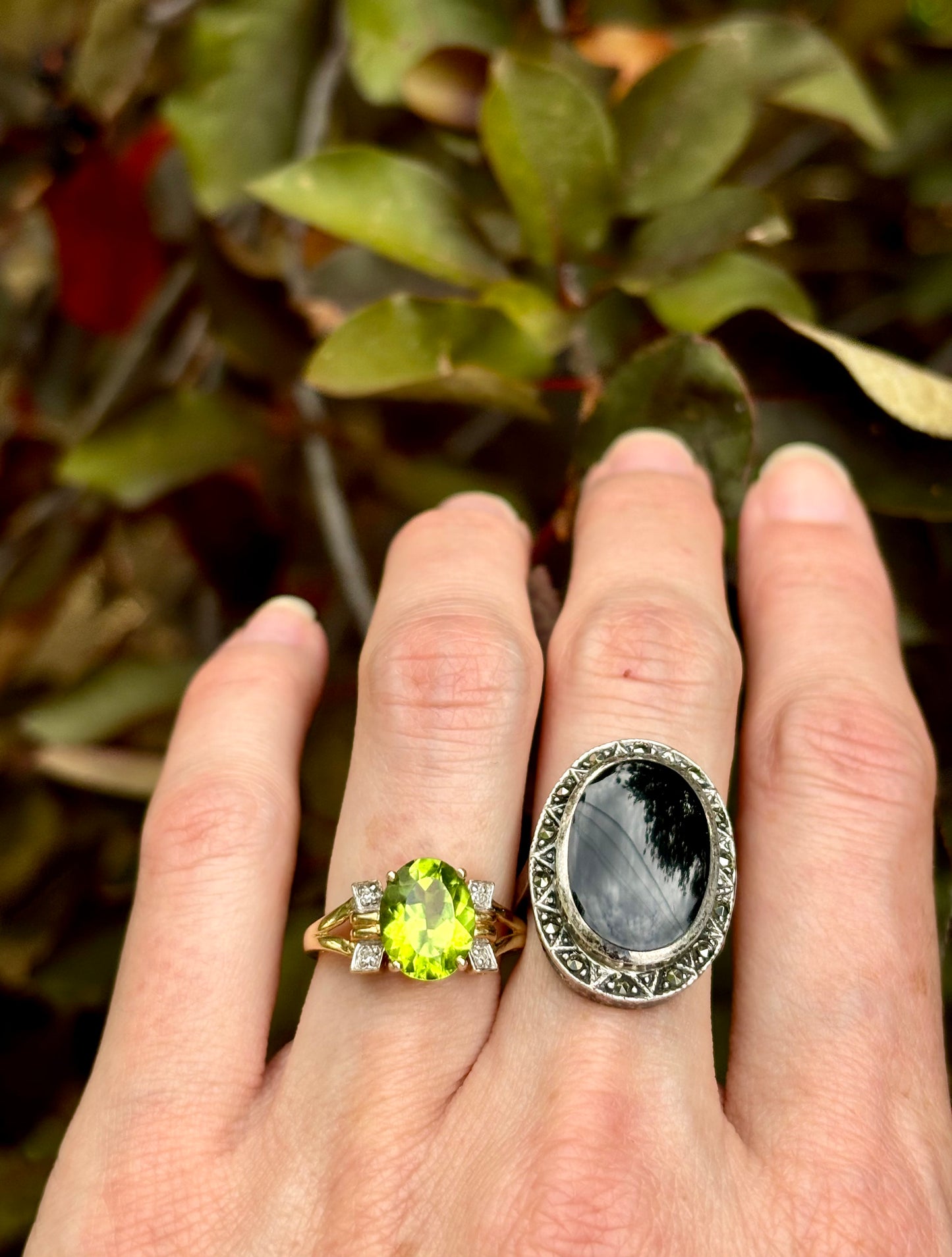 Juicy Fruit Peridot Ring