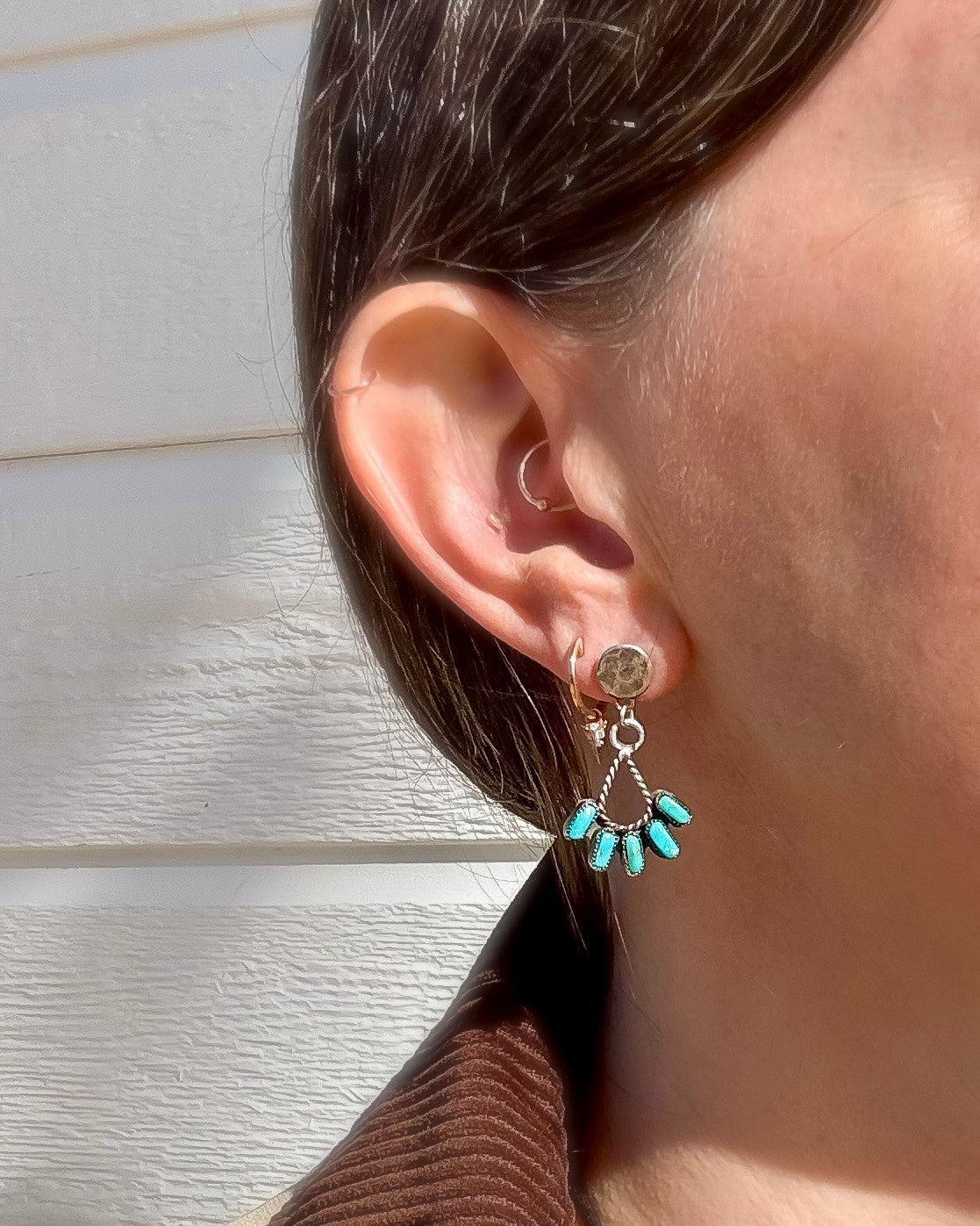 Fringy Turquoise Dangles