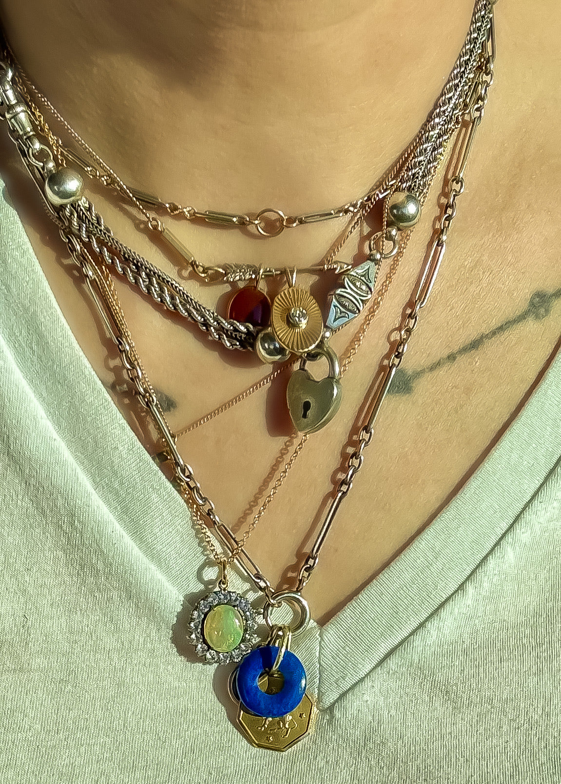 Rock Crystal Candy Opal Pendant