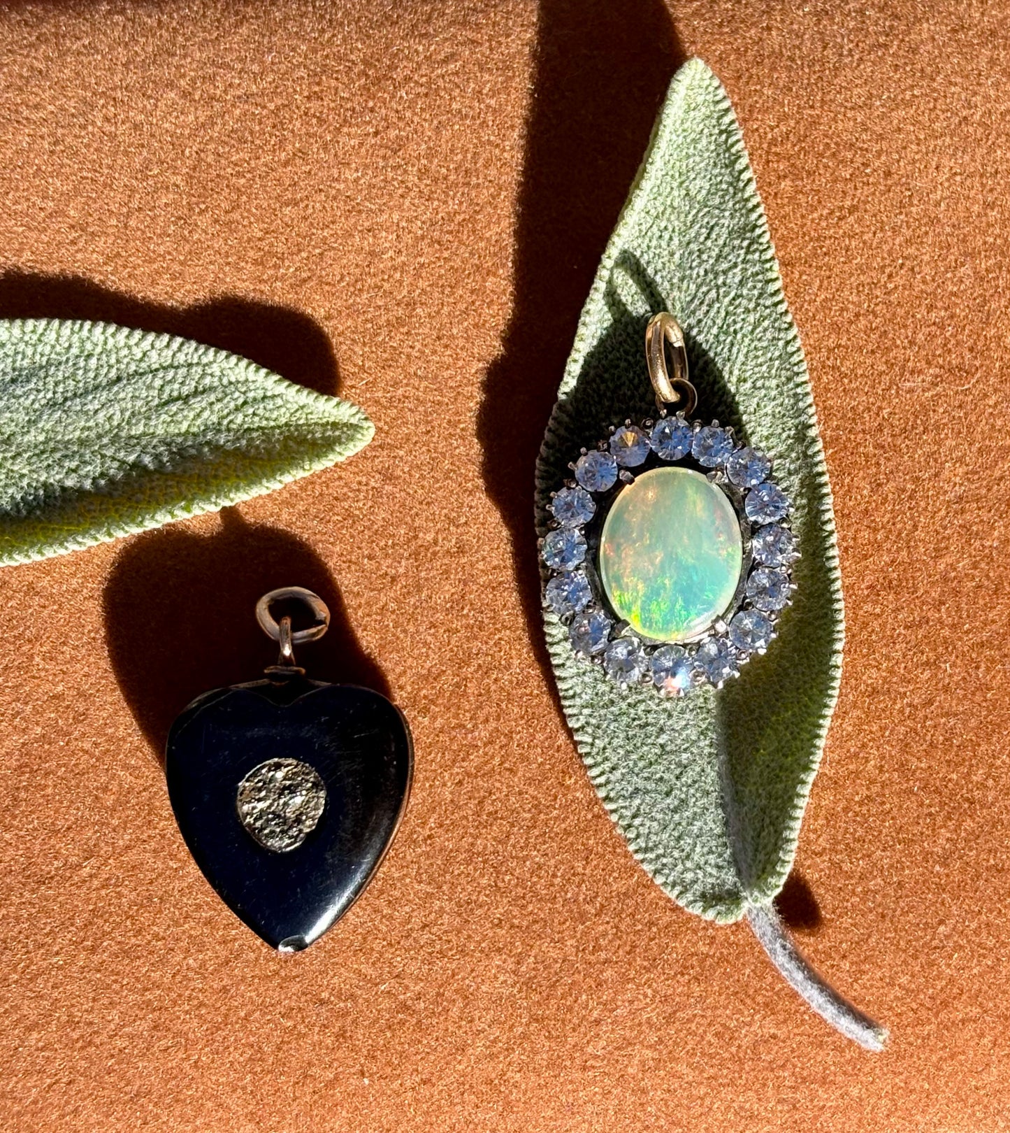 Opal Pendant with Halo
