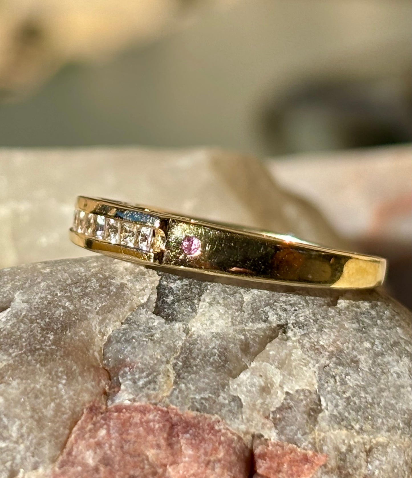 Diamond & Tourmaline Band