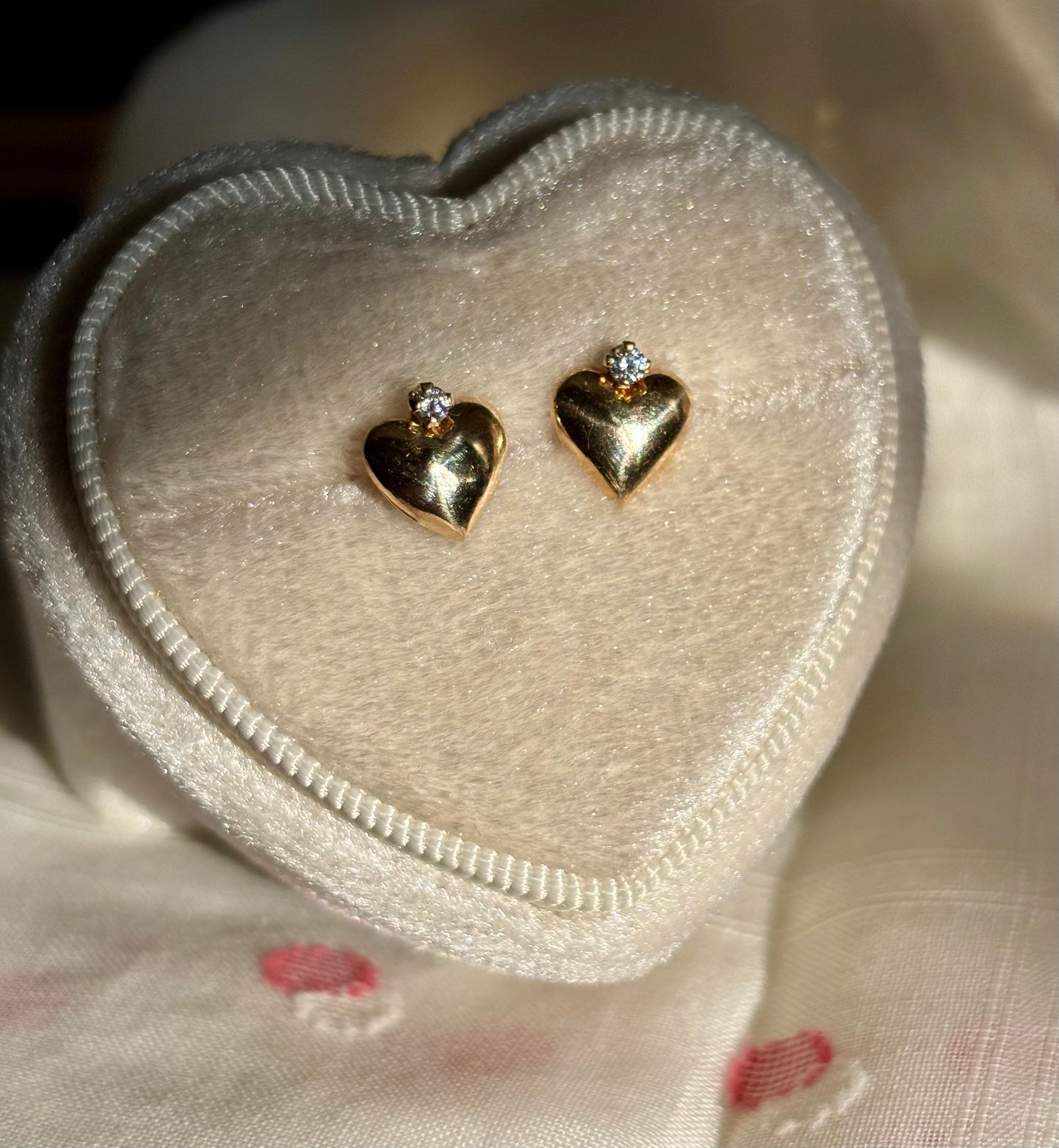 Golden Heart Studs