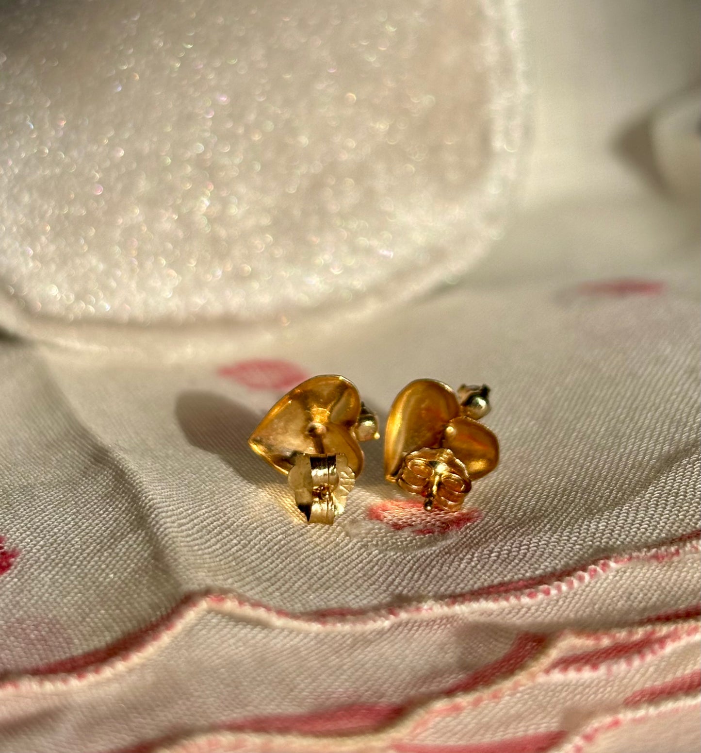 Golden Heart Studs