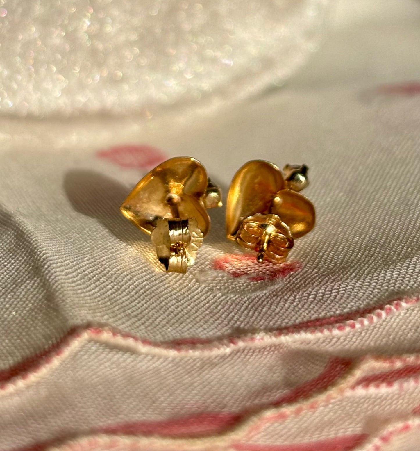 Golden Heart Studs
