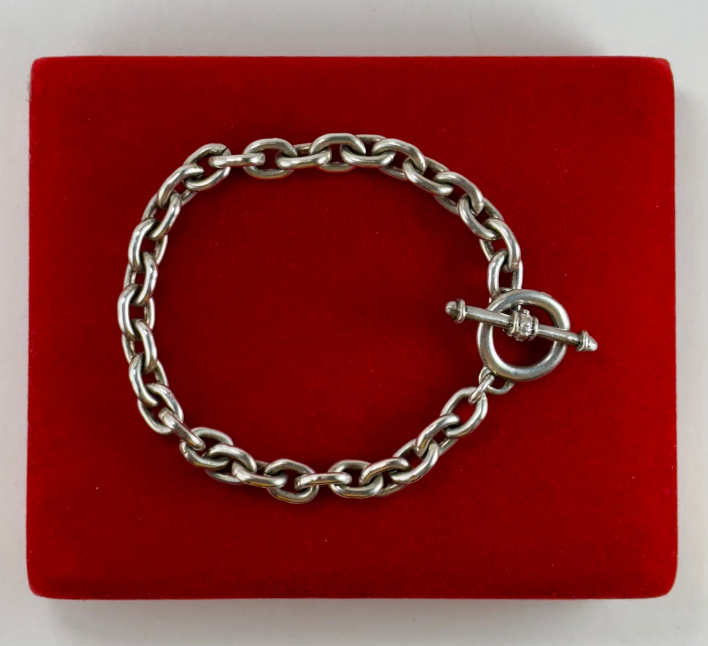 Biker Bracelet with Toggle Clasp
