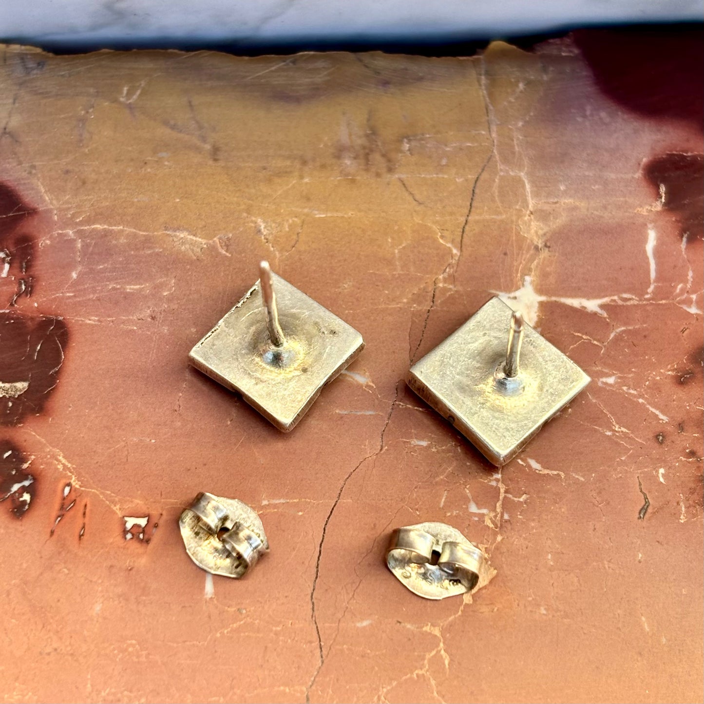 Turquoise Quatrefoil Studs