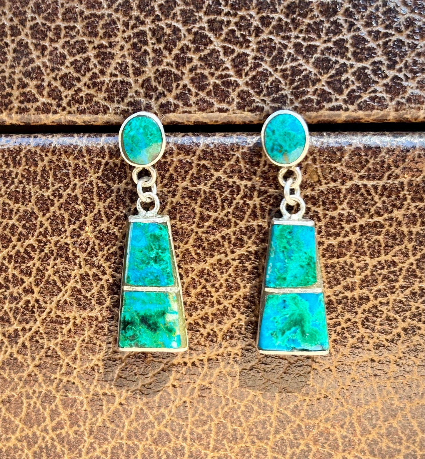 Azurmalachite Drop Earrings