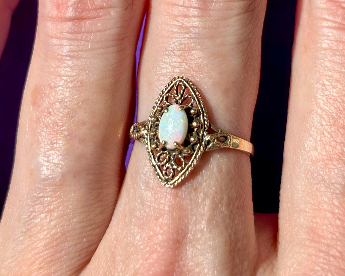 Dainty Opal Ring