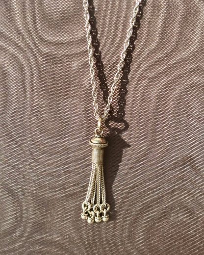 Textured Tassel Necklace