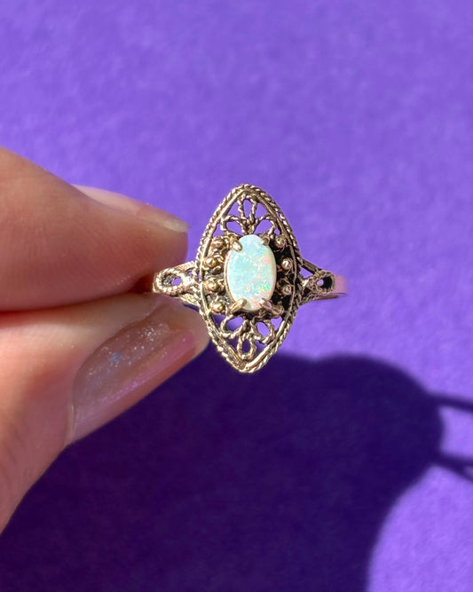 Dainty Opal Ring