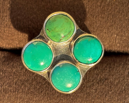 Turquoise Quatrefoil Ring