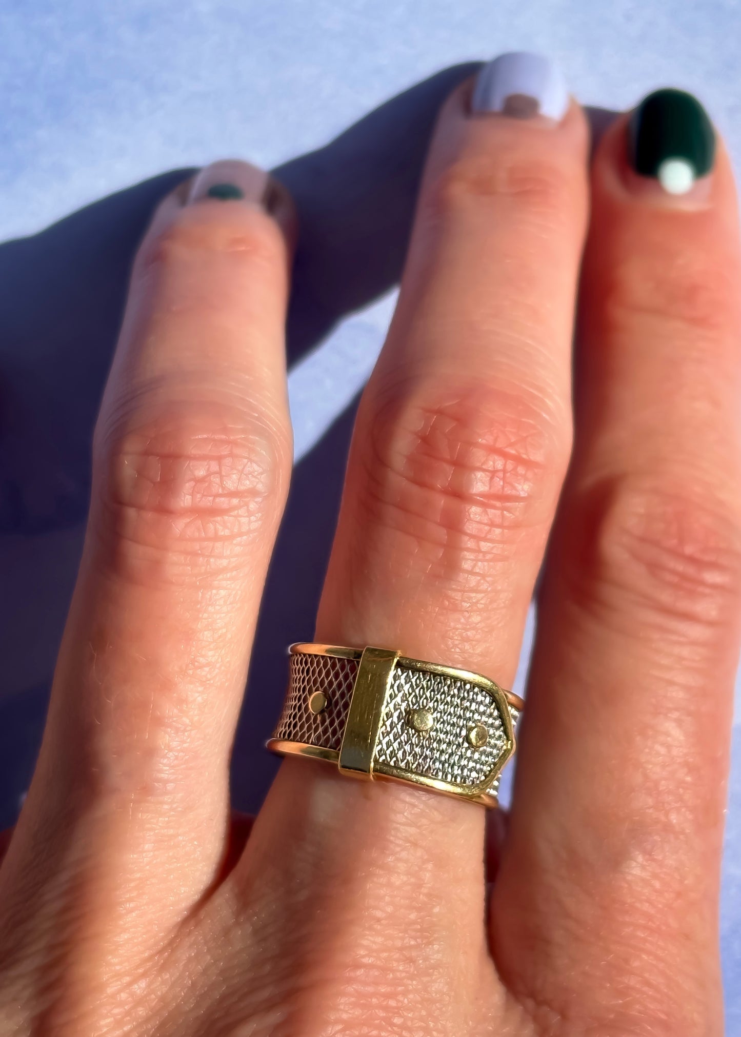 Platinum Buckle Ring