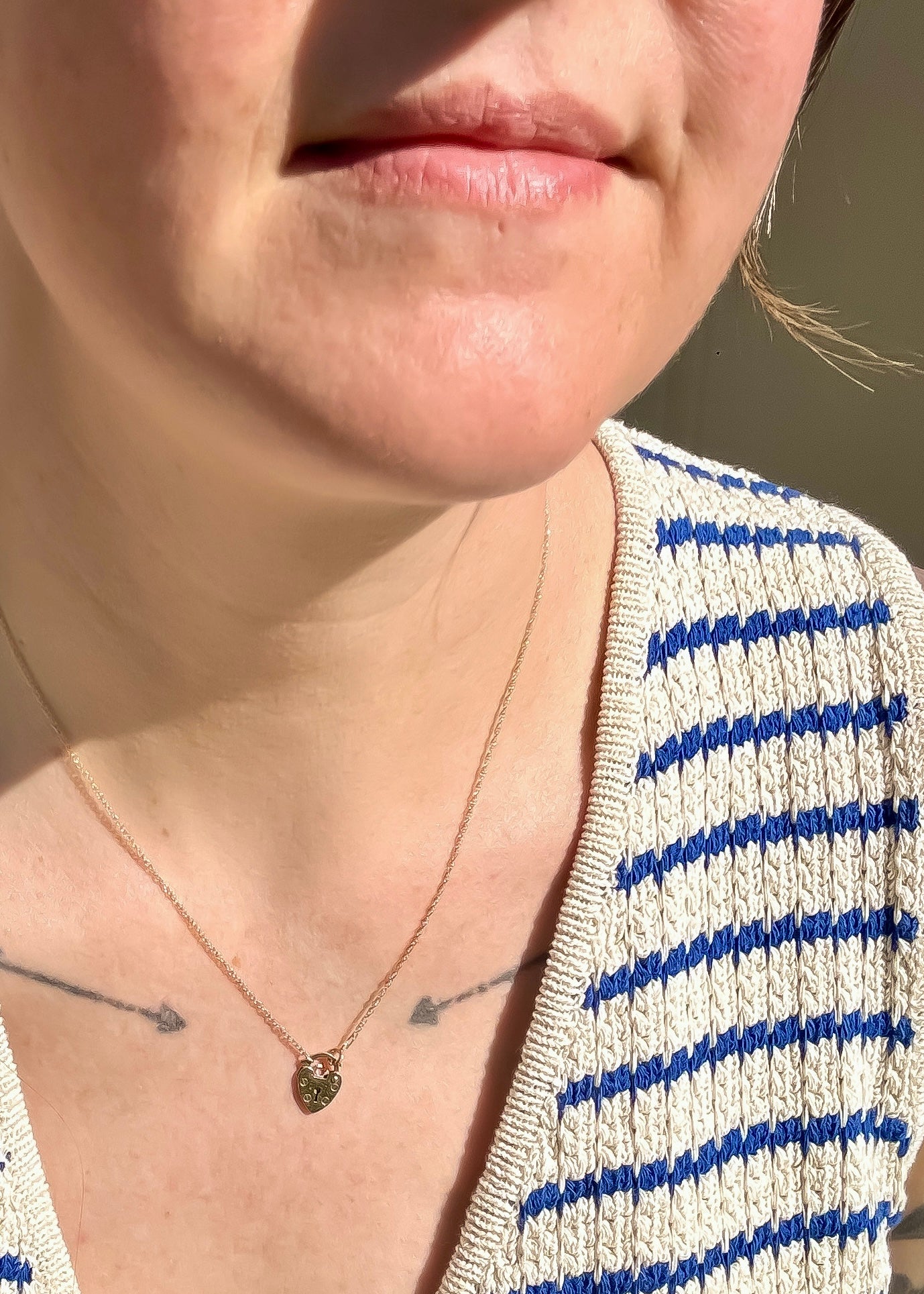 Tiny Padlock Necklace