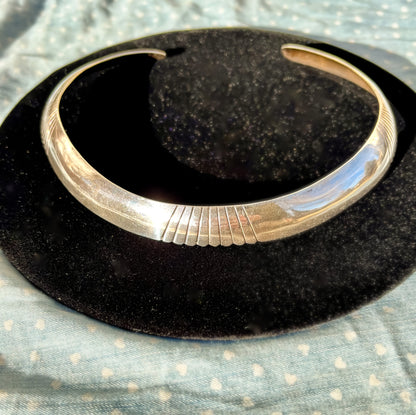 Silver Torque Collar