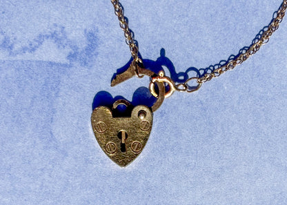 Tiny Padlock Necklace