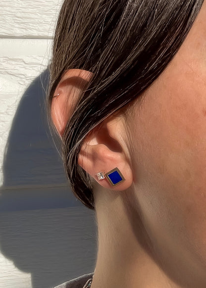 Double Diamond Studs