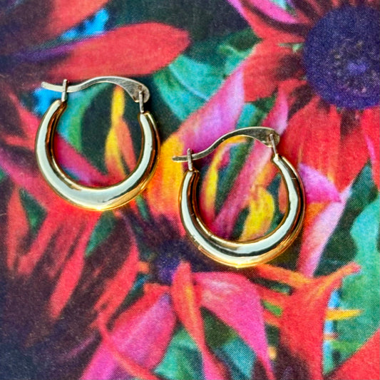 14K mini hoops