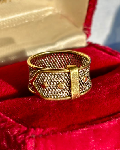 Platinum Buckle Ring