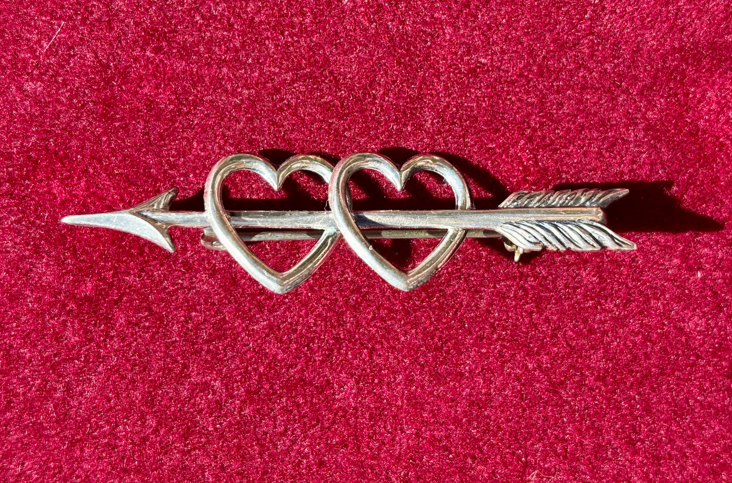 Twin Hearts Brooch