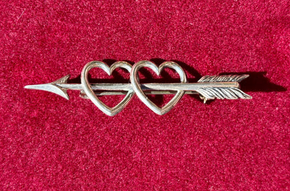 Twin Hearts Brooch