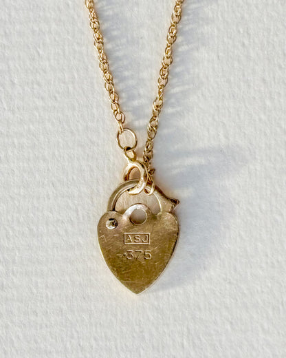 Tiny Padlock Necklace