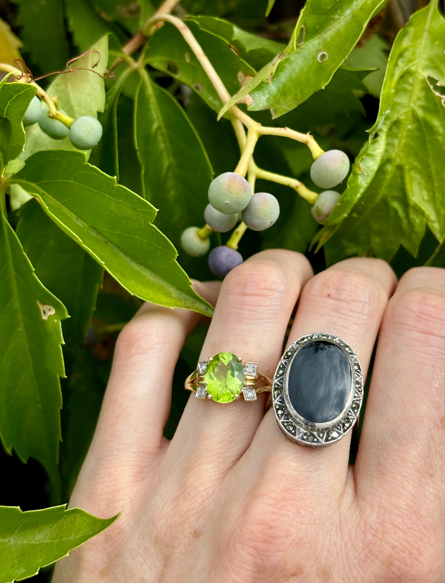 Juicy Fruit Peridot Ring