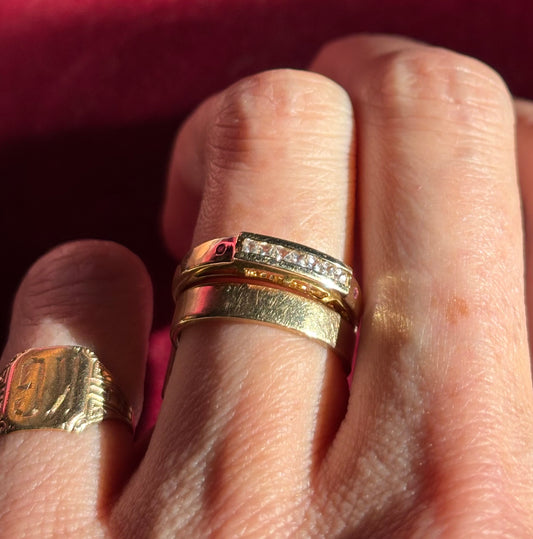 Diamond & Tourmaline Band