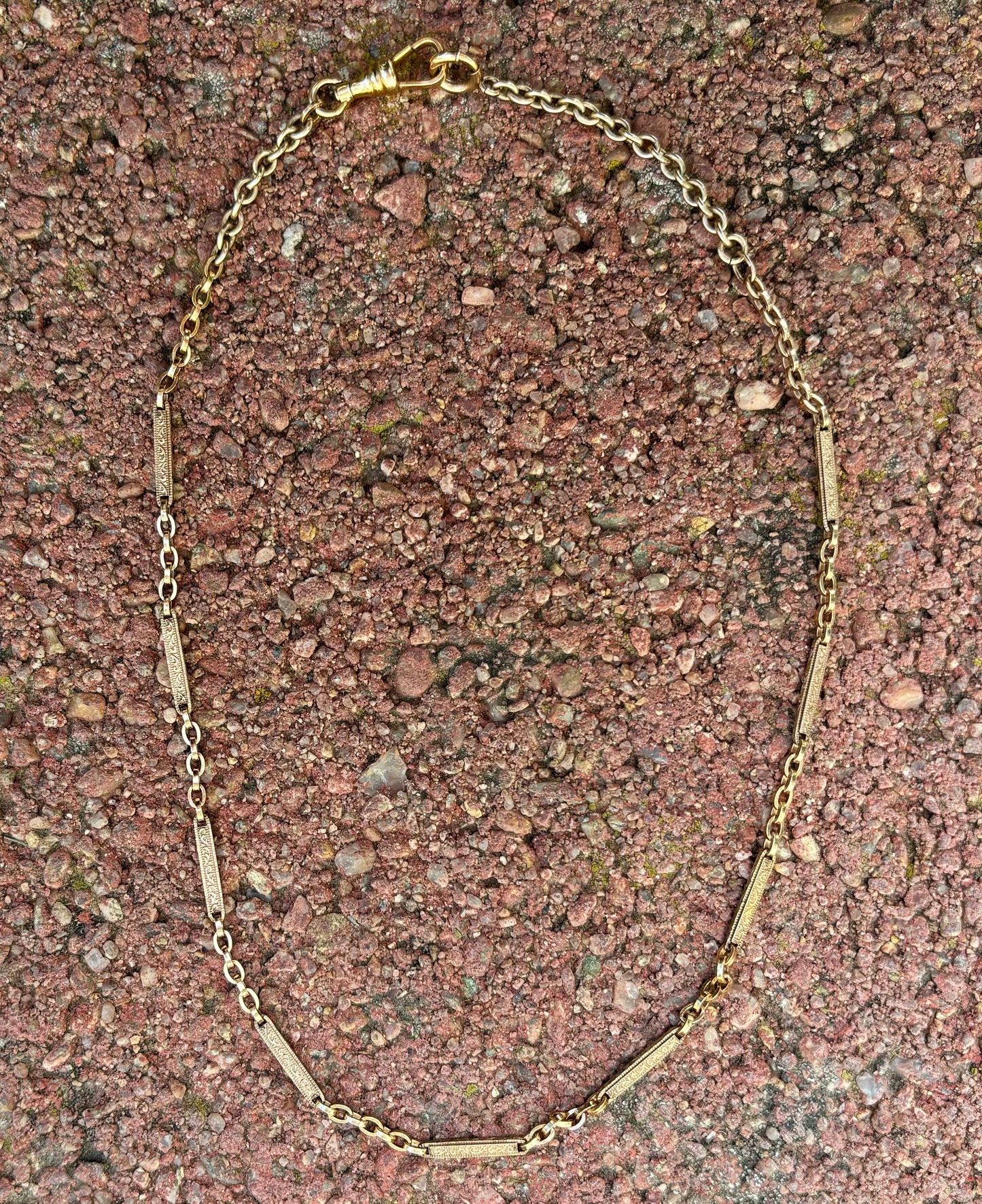 Antique Goldfill Watch Chain