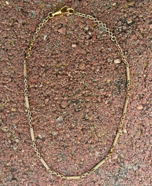 Antique Goldfill Watch Chain