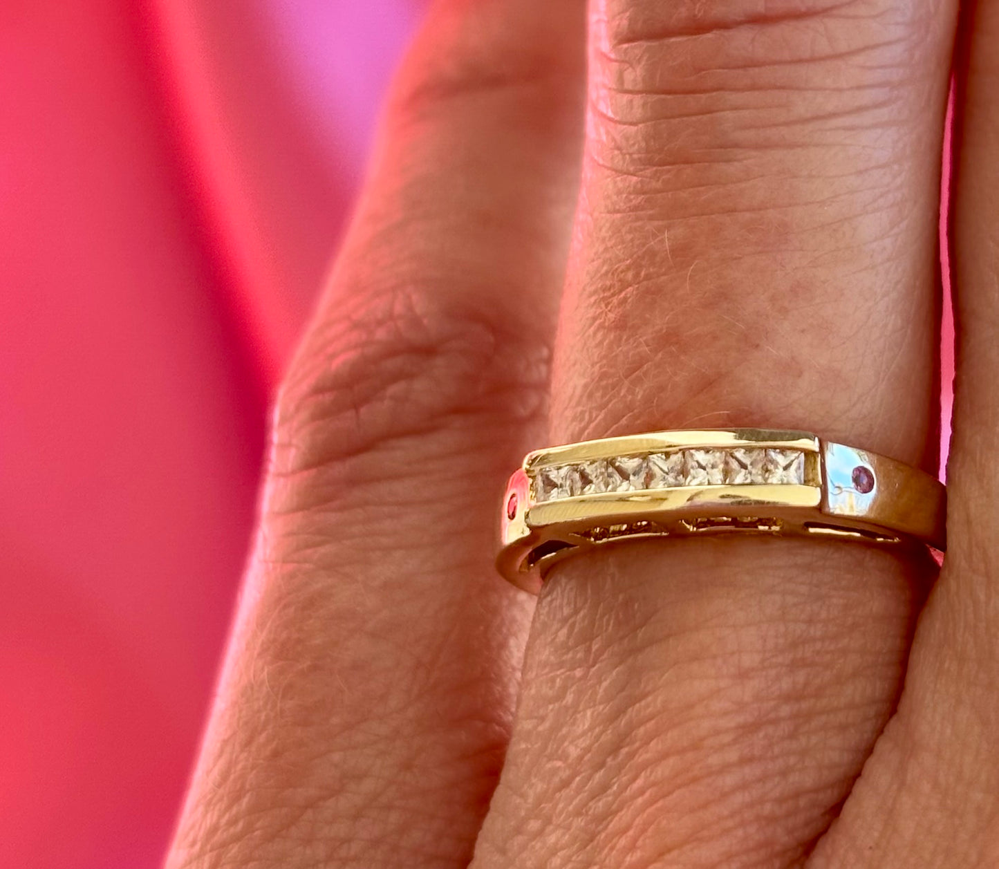 Diamond & Tourmaline Band