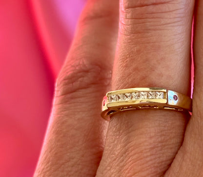 Diamond & Tourmaline Band