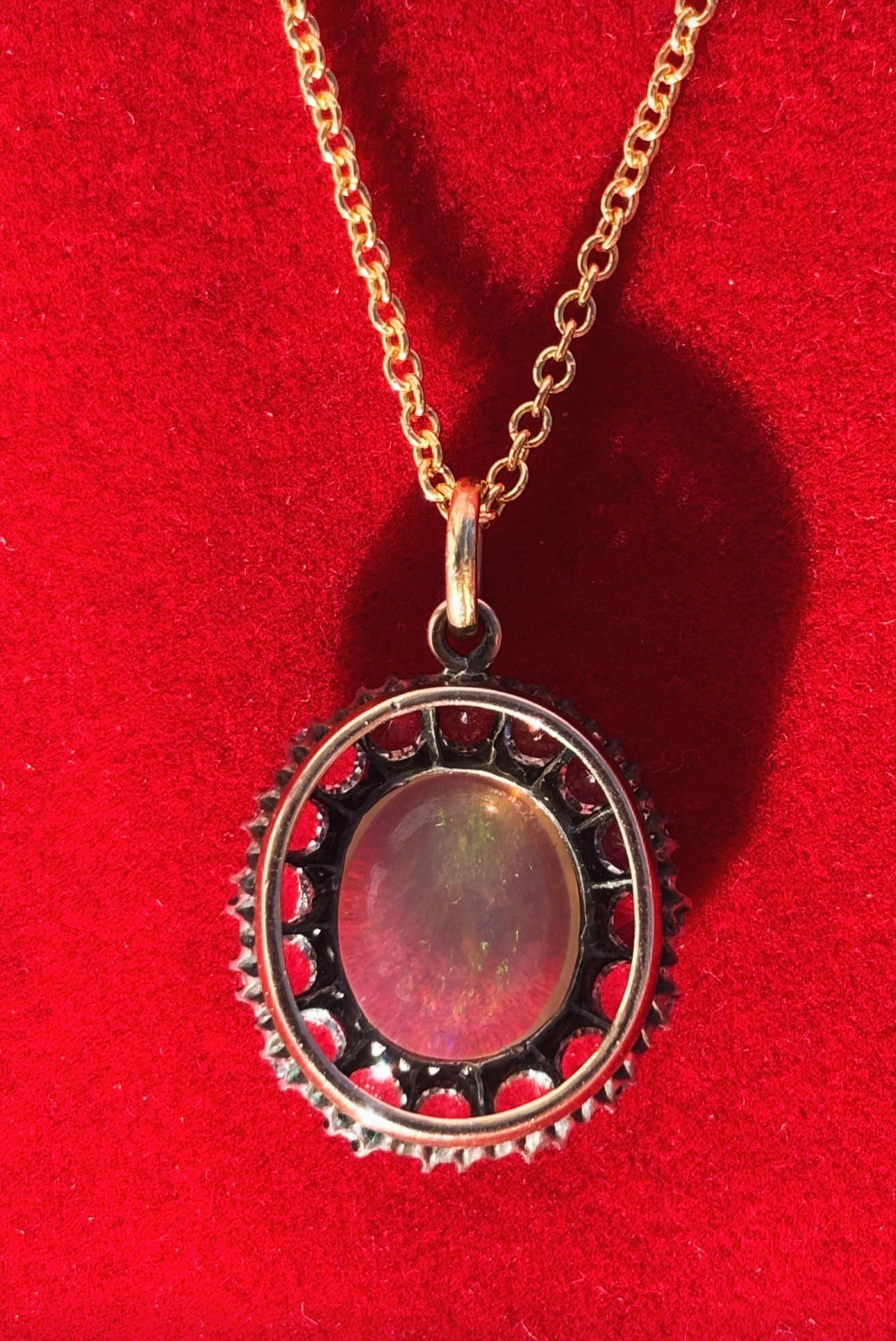 Rock Crystal Candy Opal Pendant