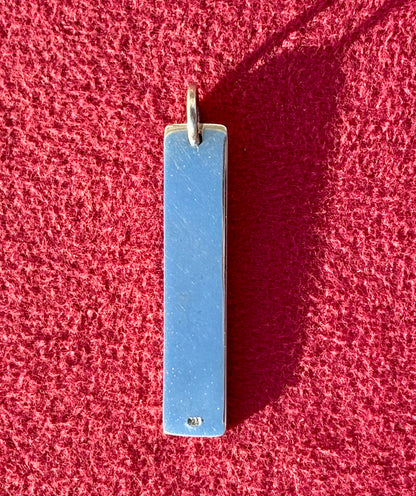 Silver Tab Charm
