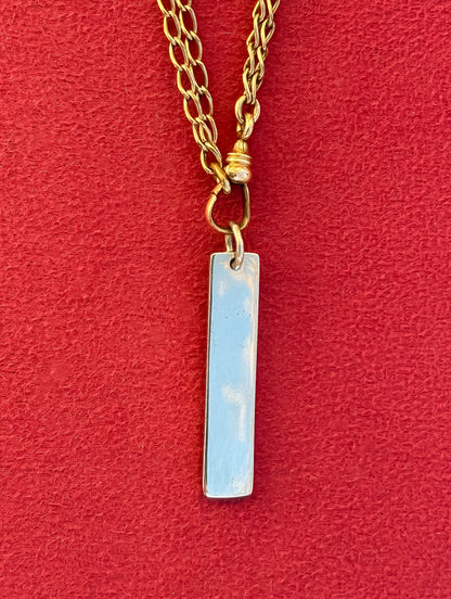 Silver Tab Charm