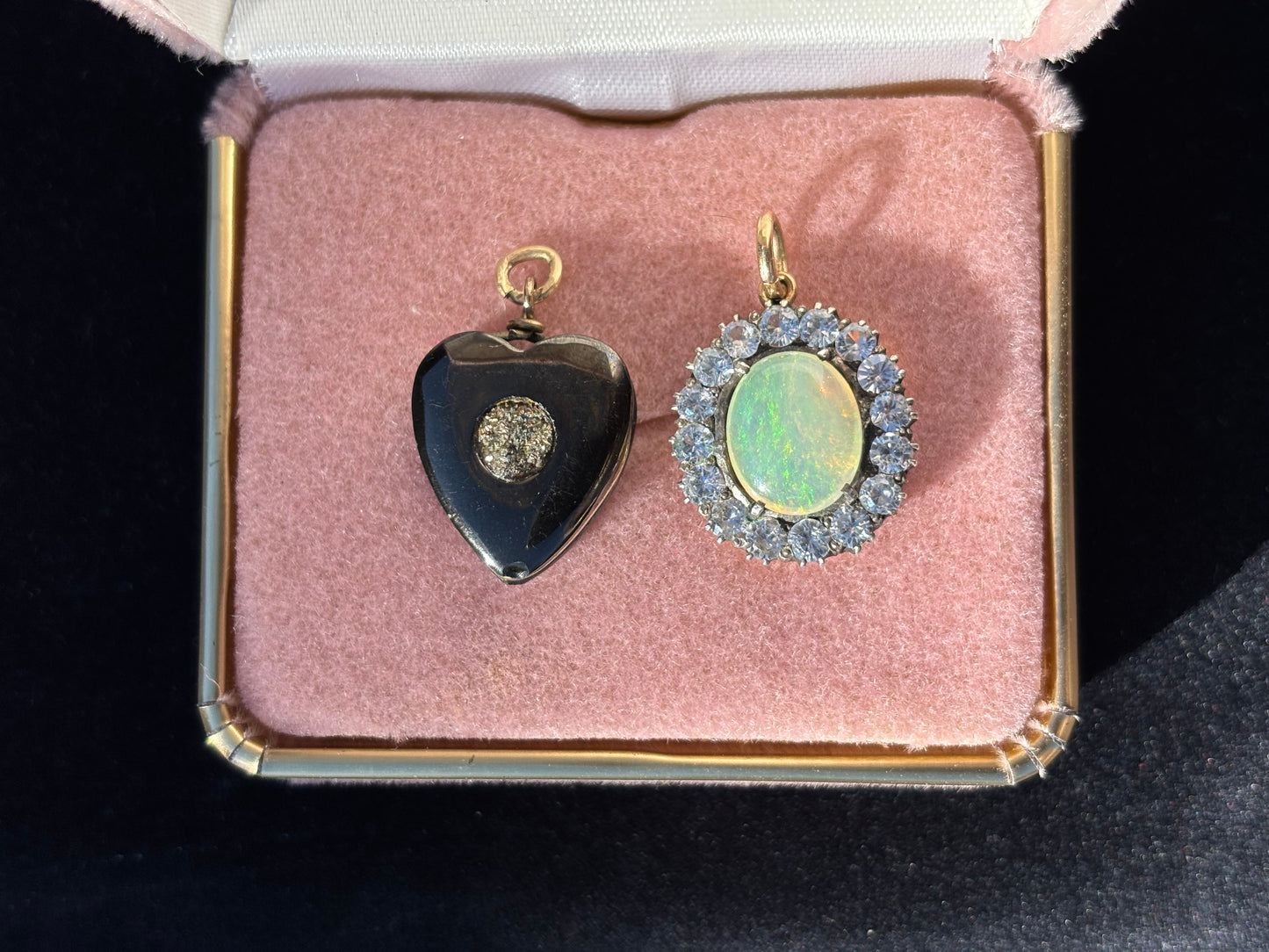 Opal Pendant with Halo
