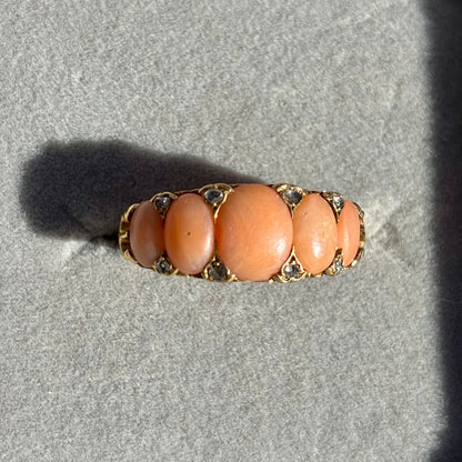 Victorian Coral Ring