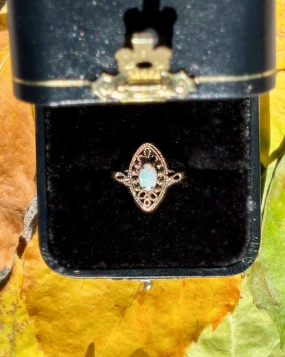 Dainty Opal Ring
