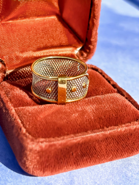Platinum Buckle Ring