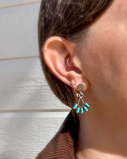 Fringy Turquoise Dangles