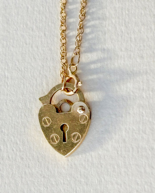 Tiny Padlock Necklace