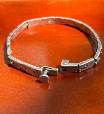 Vintage Sterling U-Link Bracelet