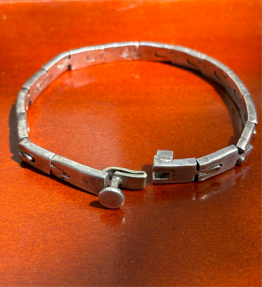 Vintage Sterling U-Link Bracelet