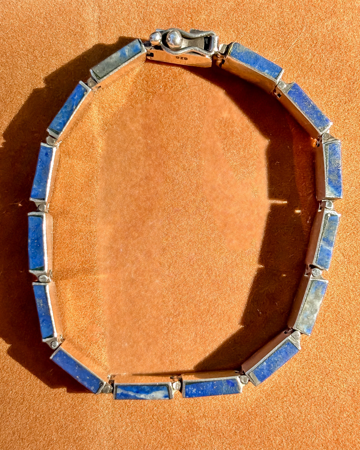 Lapis & Malachite Inlay Bracelet