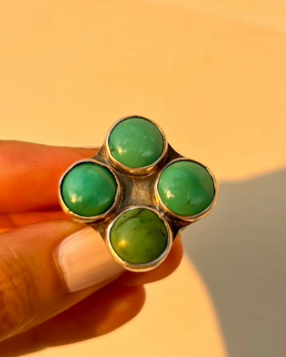 Turquoise Quatrefoil Ring