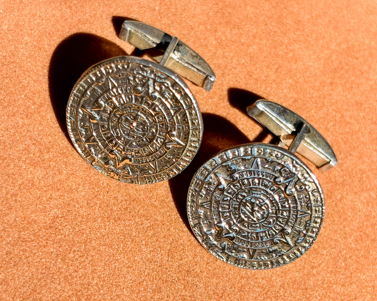 Mayan Calendar Cufflinks